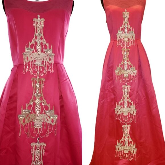 Luxury Designer Couture Evening Wedding Cocktail Runway Party Prom Gown Dress NW - Picture 8 of 12